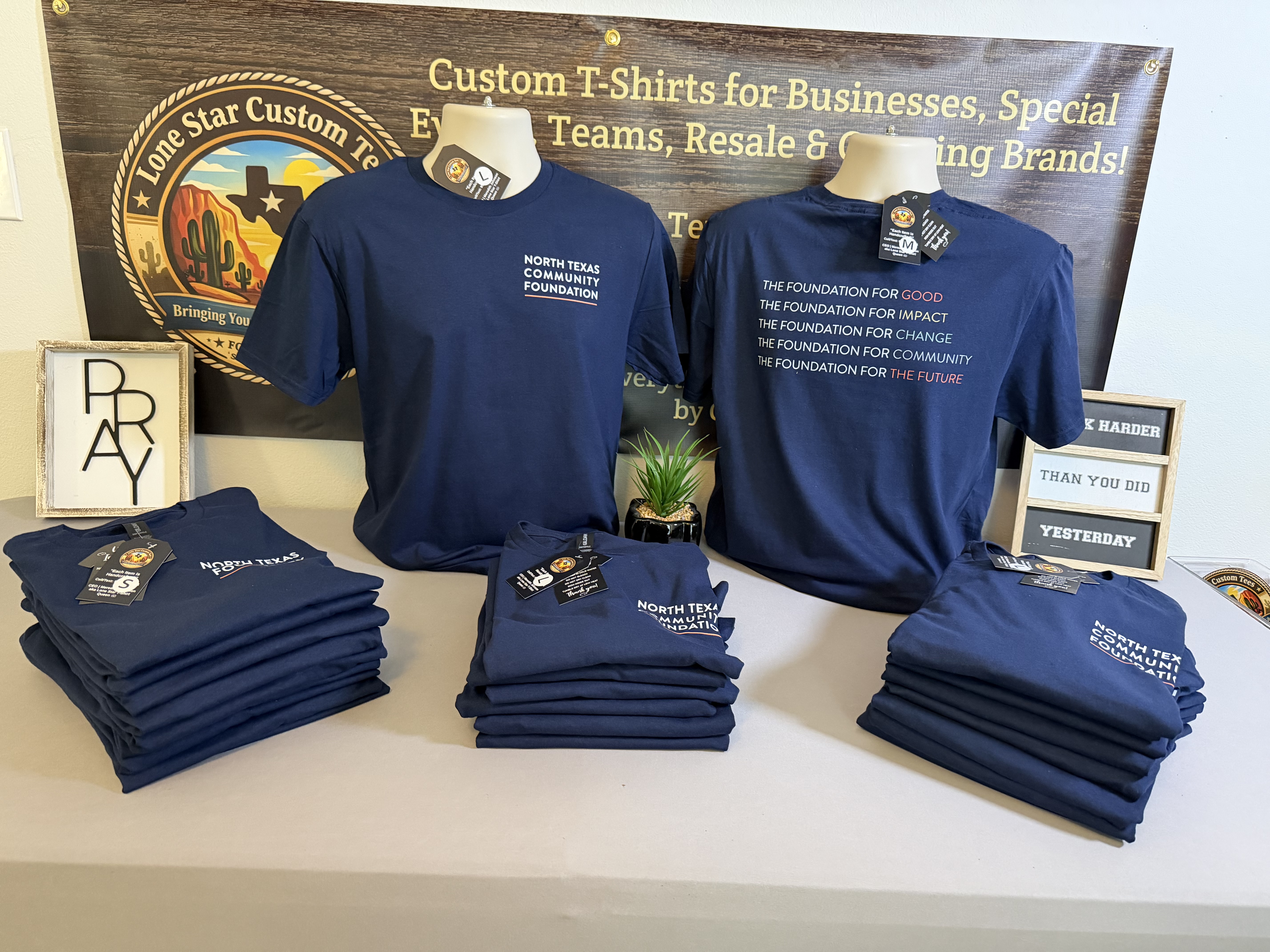 Custom t-shirt example — DFW